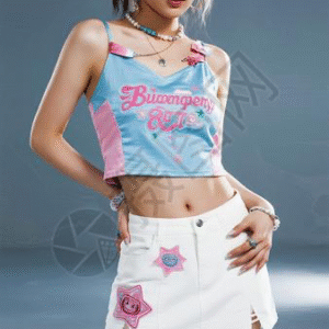 Biuomengy Angel Crop Top and Skirt Set