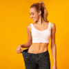 Loose Fit Blue Jeans - 图片 2
